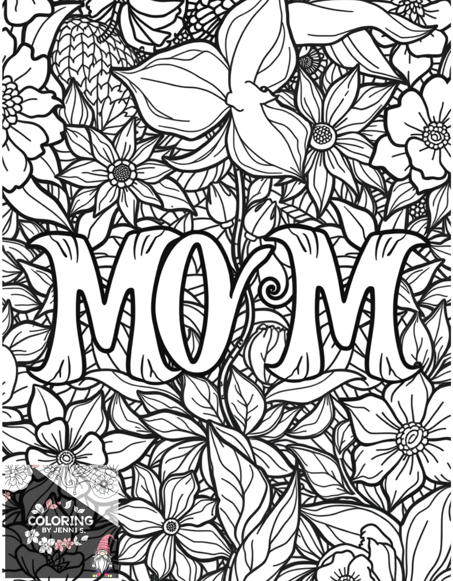 Custom Coloring Book -BUNDLE -Digital Copies -2 Books with 40 Pictures each - Coloring by Jenni S.