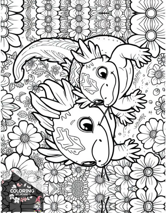 Custom Coloring Book -BUNDLE -Physical Copies -2 Books with 40 Pictures each - Coloring by Jenni S.