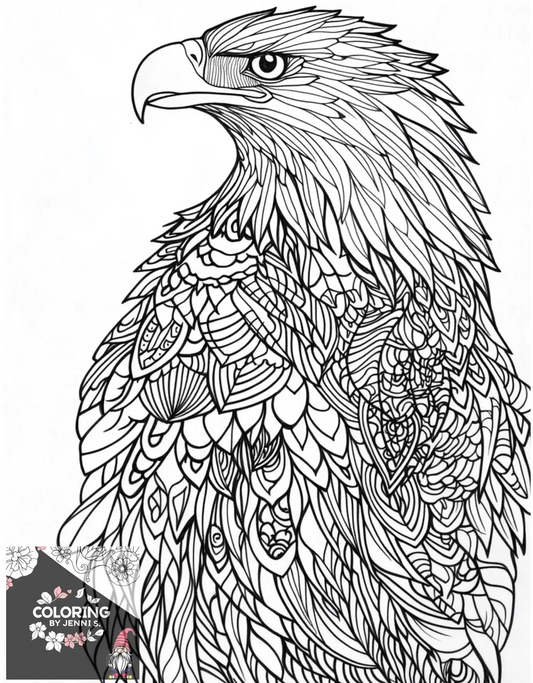 Custom Coloring Book -Digital Copy -20 Pictures - Coloring by Jenni S.
