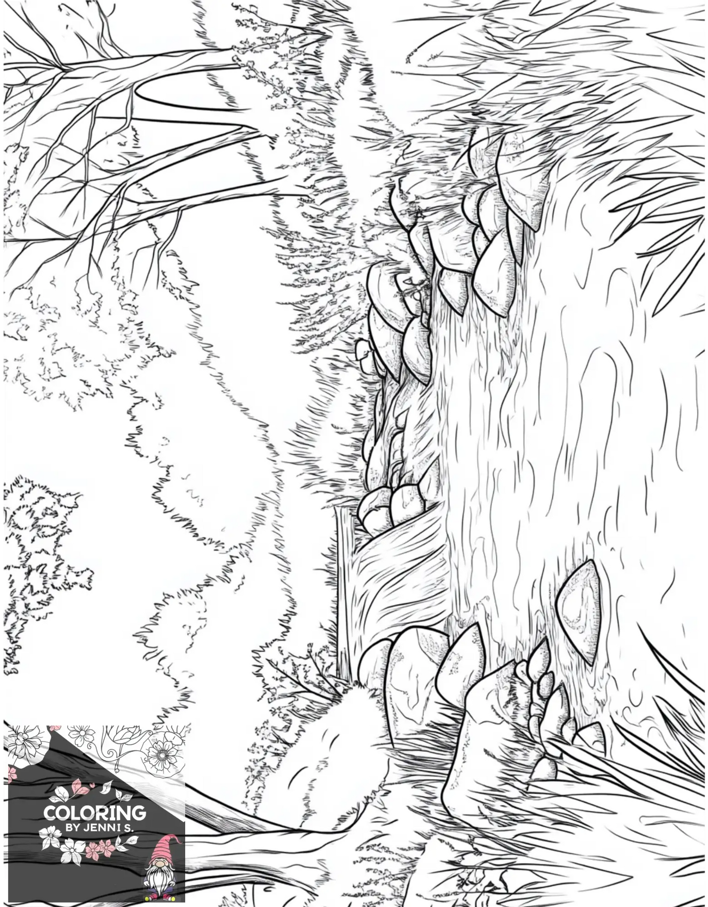 Custom Coloring Book -Physical Copy -20 Pictures - Coloring by Jenni S.
