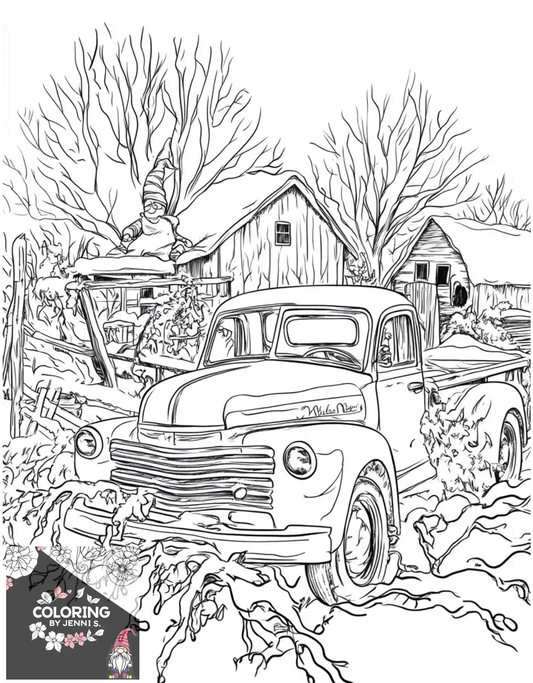 Custom Coloring Book -Digital Copy -20 Pictures - Coloring by Jenni S.