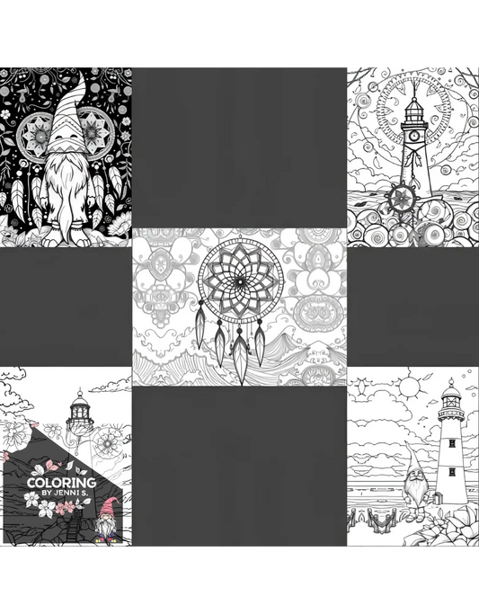 Lighthouses of the Soul, a coloring book, by: Jenni S. - Coloring by Jenni S.