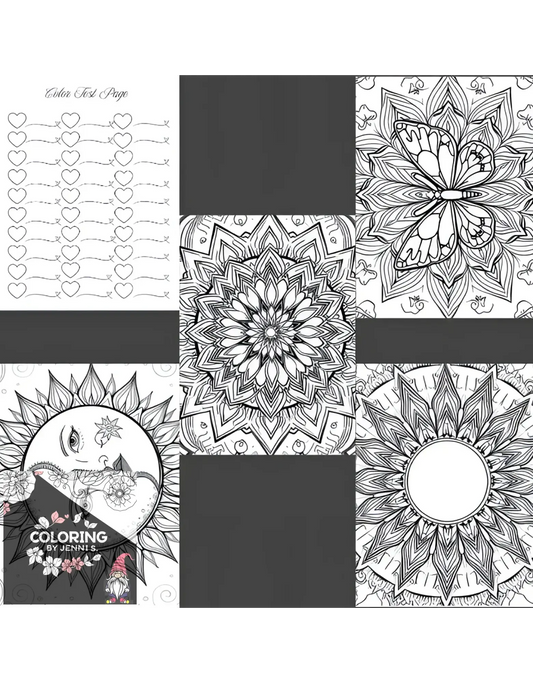 Mandala's, a coloring book, by: Jenni S. - Coloring by Jenni S.