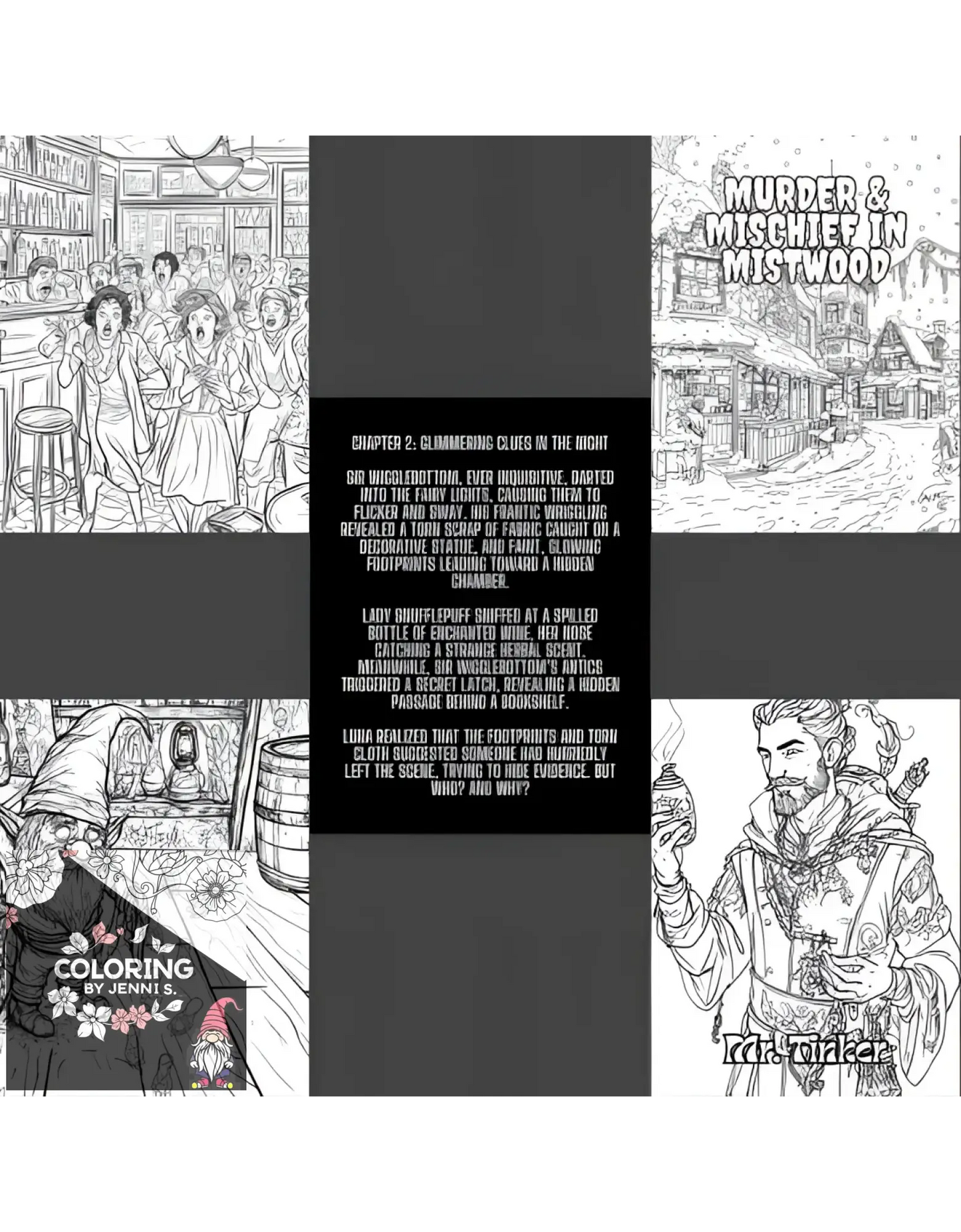 Coloring book page.