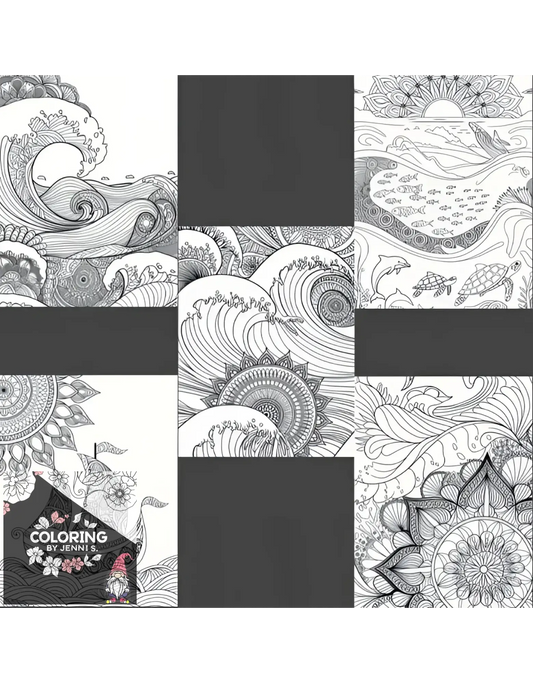 Ocean Mandala's - Coloring by Jenni S.