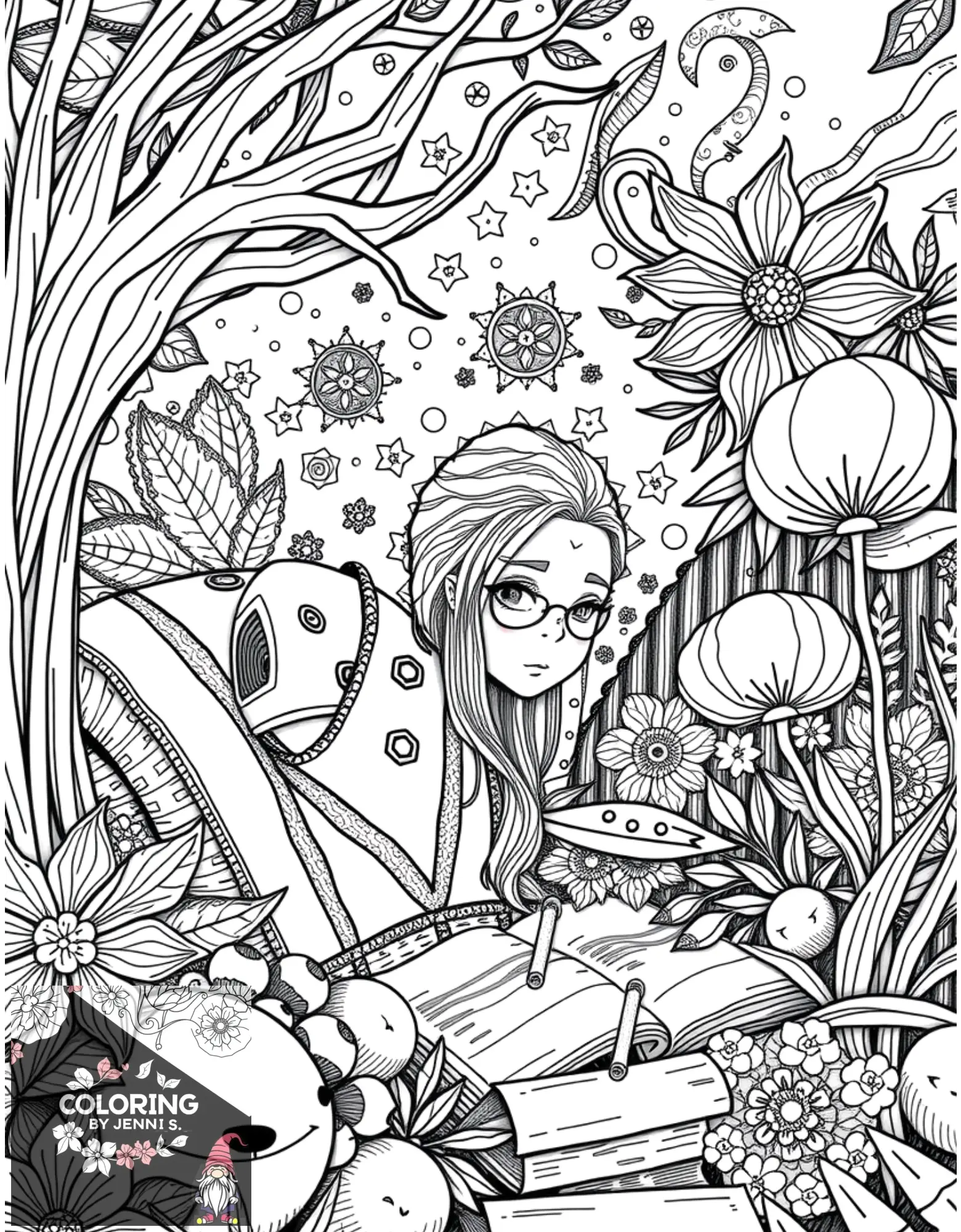 Custom Coloring Book -BUNDLE -Digital Copies -2 Books with 30 Pictures each - Coloring by Jenni S.
