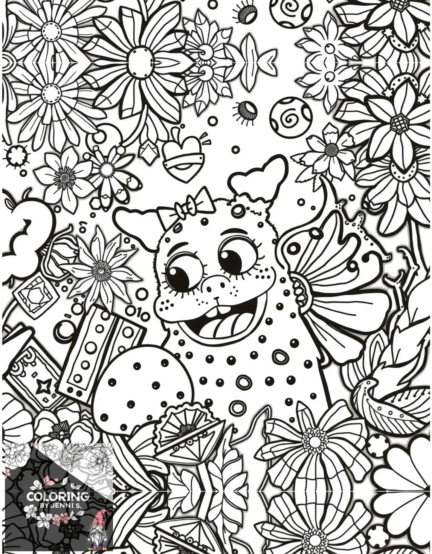 Custom Coloring Book -BUNDLE -Digital Copies -2 Books with 30 Pictures each - Coloring by Jenni S.