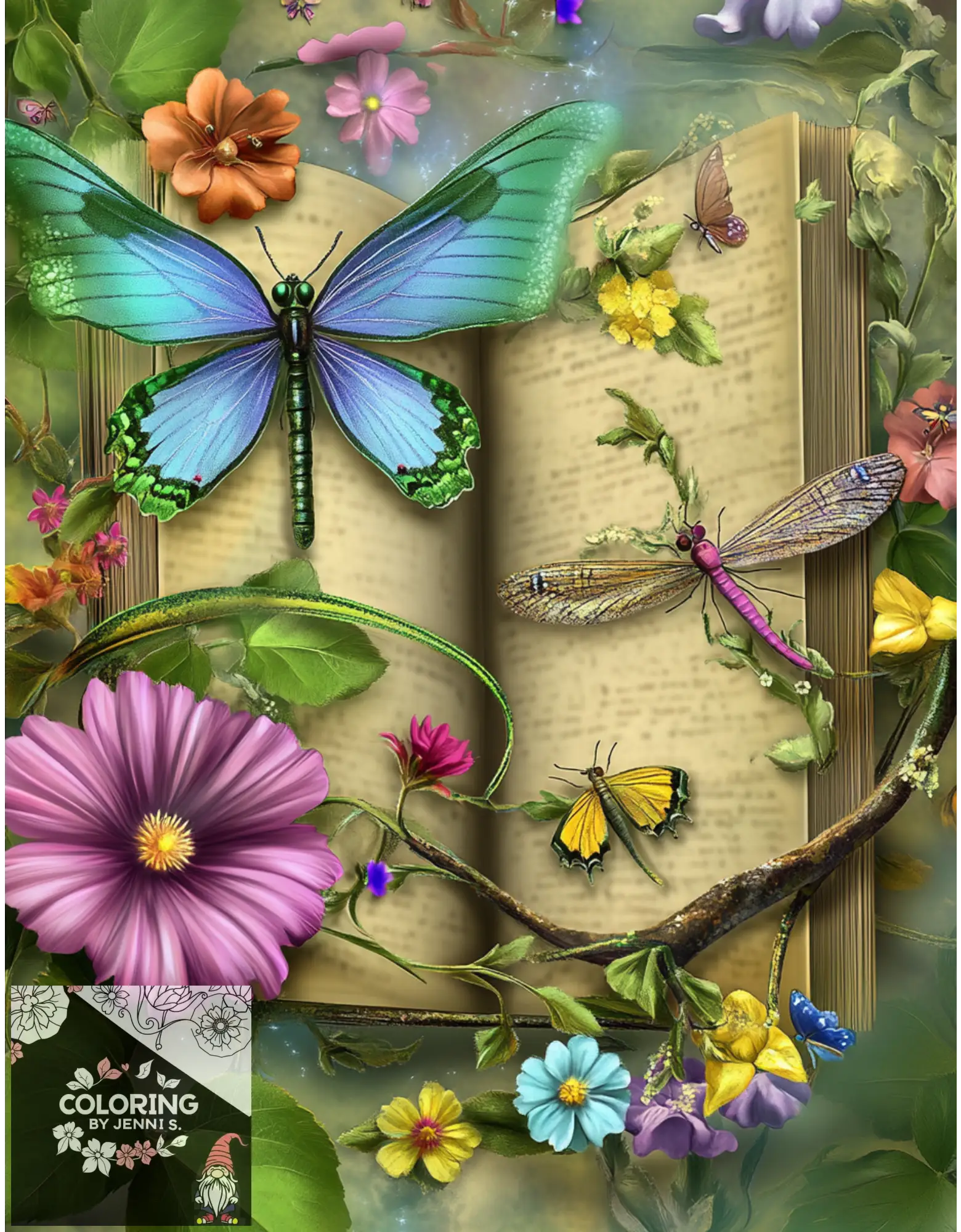 Custom Coloring Book -BUNDLE -Digital Copies -2 Books with 40 Pictures each - Coloring by Jenni S.