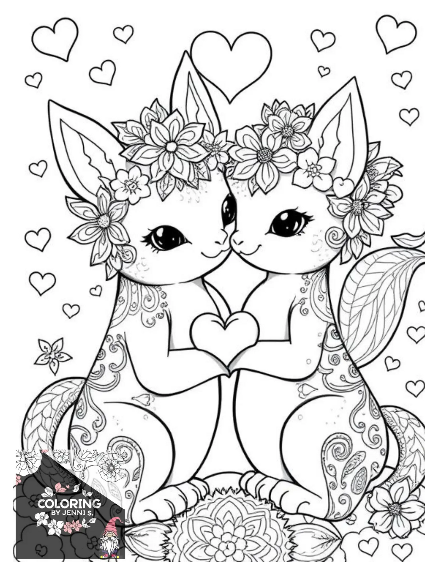 Custom Coloring Book -BUNDLE -Physical Copies -2 Books with 20 Pictures each - Coloring by Jenni S.
