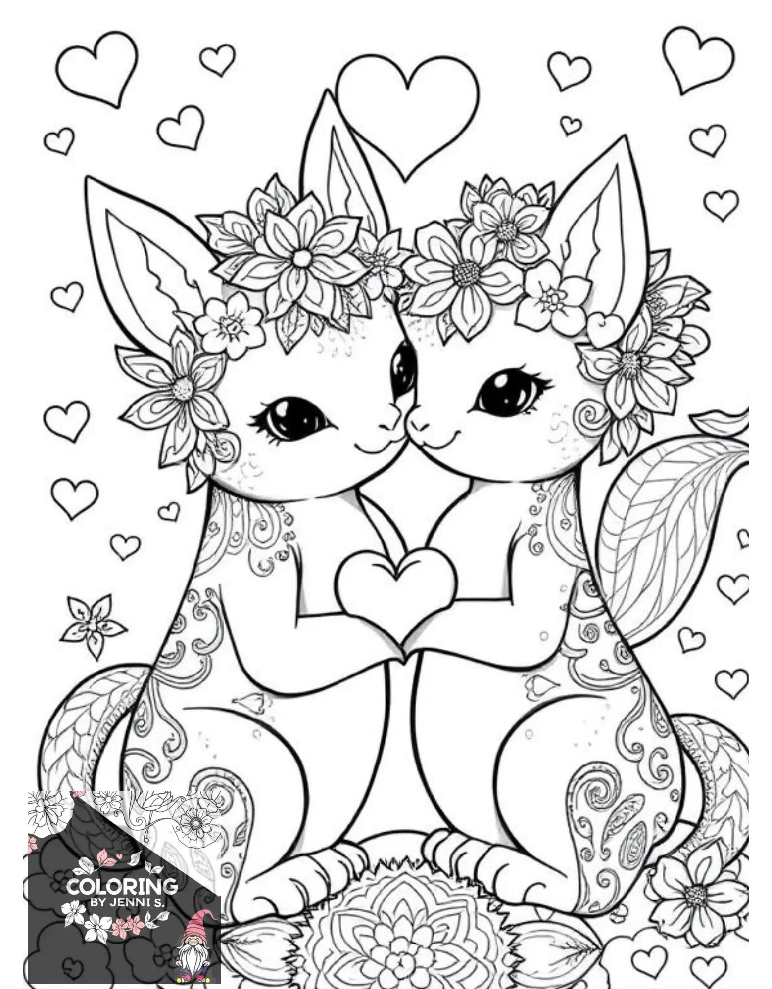 Custom Coloring Book -BUNDLE -Physical Copies -2 Books with 20 Pictures each - Coloring by Jenni S.