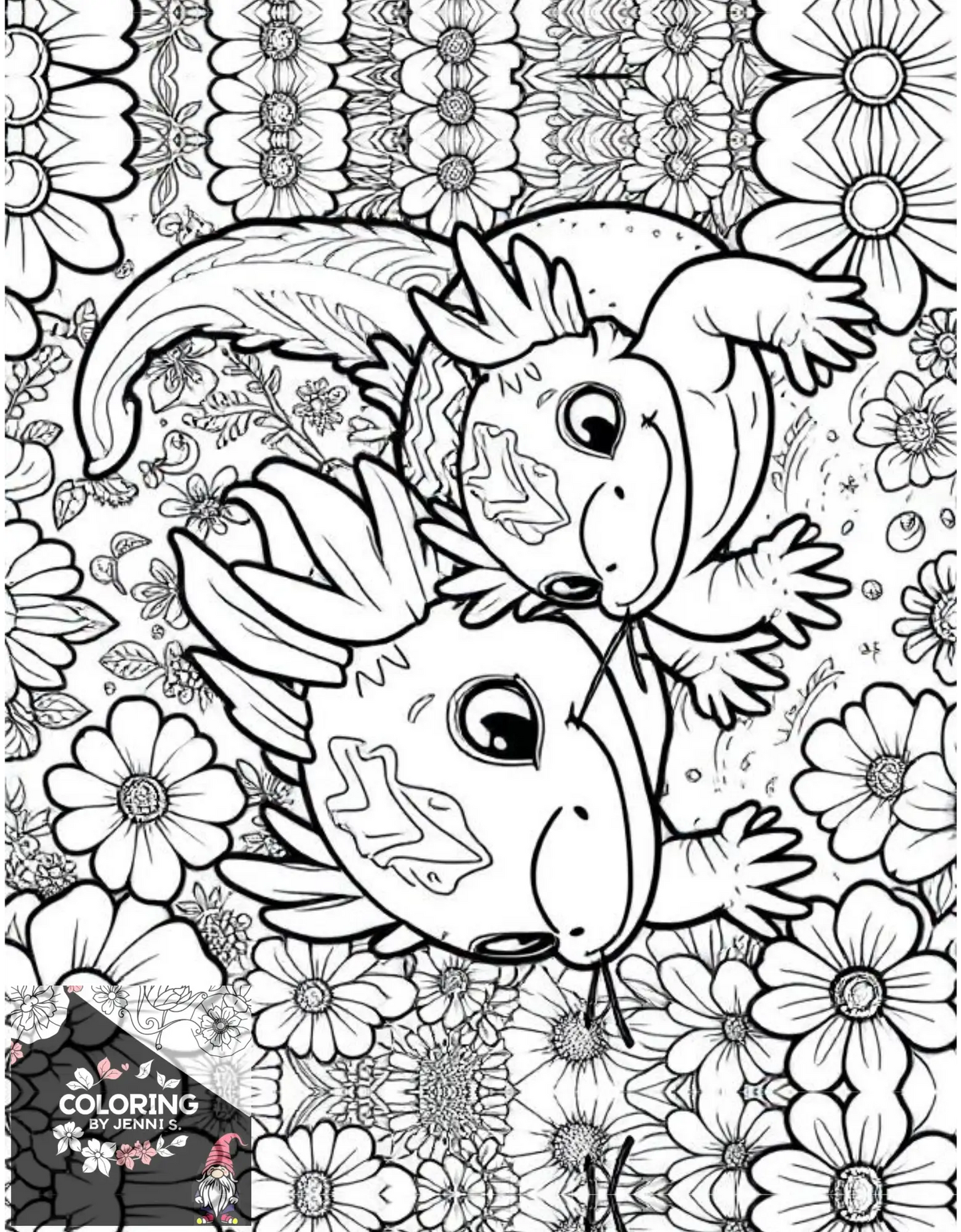 Custom Coloring Book -BUNDLE -Physical Copies -2 Books with 40 Pictures each - Coloring by Jenni S.