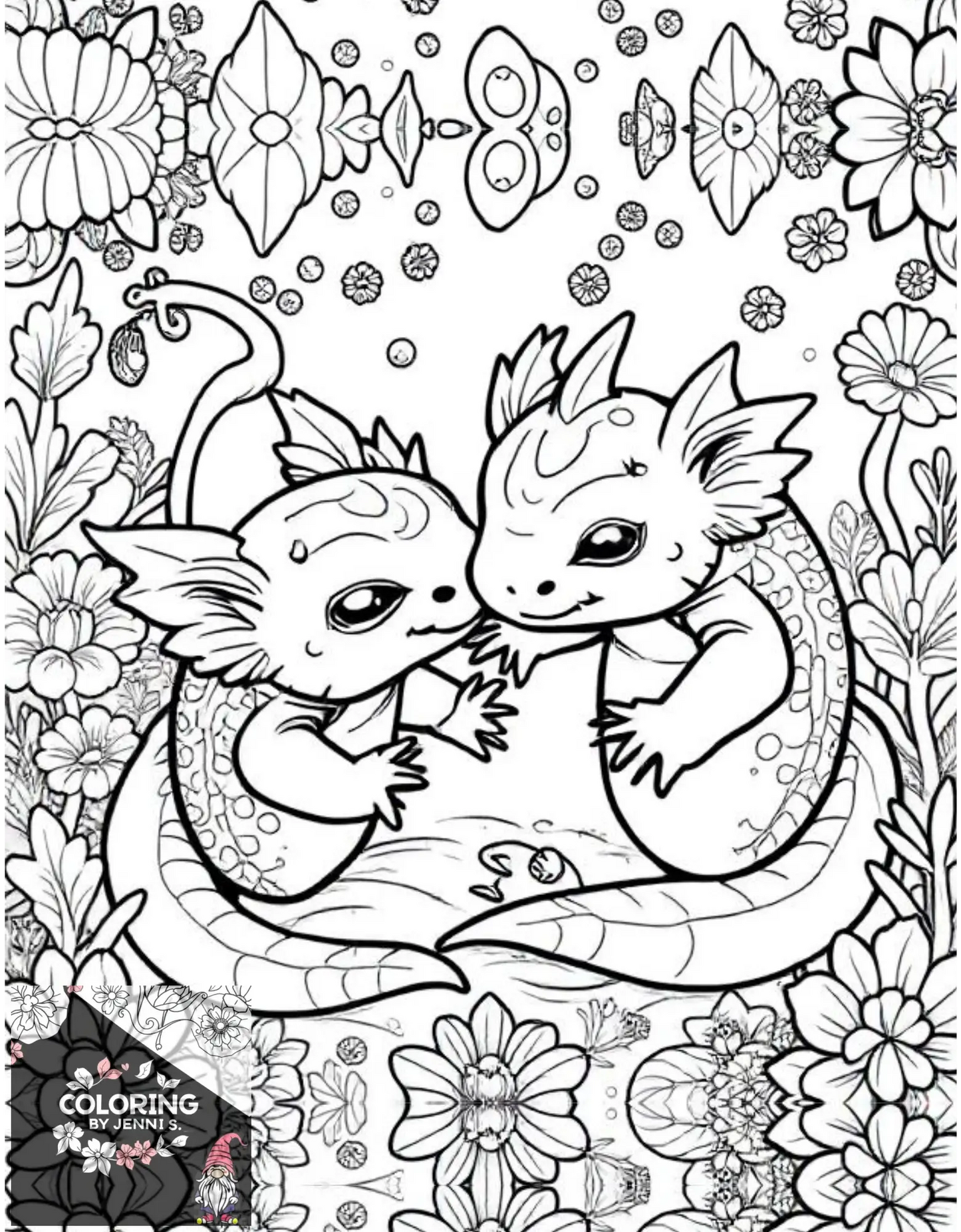 Custom Coloring Book -BUNDLE -Physical Copies -2 Books with 40 Pictures each - Coloring by Jenni S.