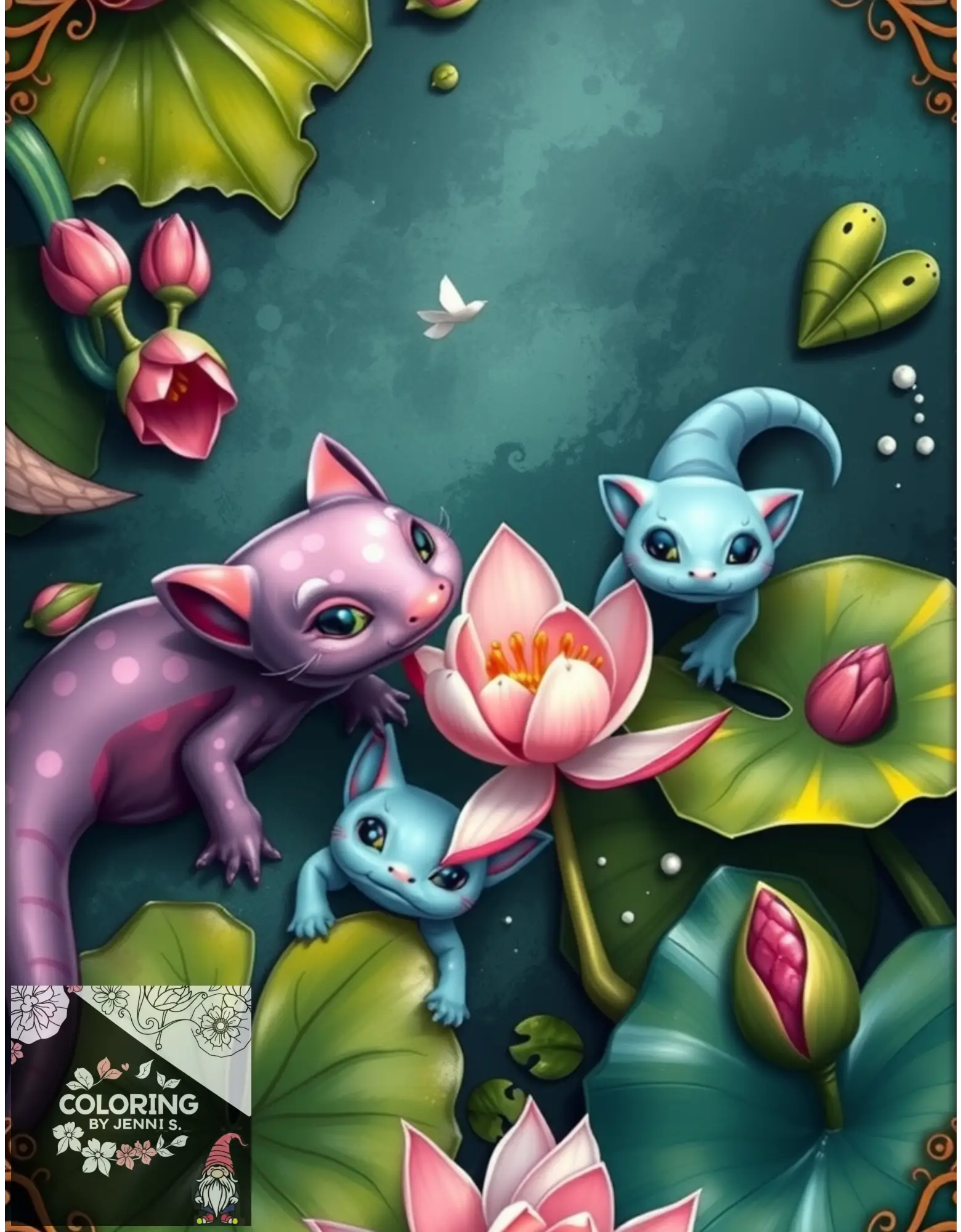 Custom Coloring Book -BUNDLE -Physical Copies -2 Books with 40 Pictures each - Coloring by Jenni S.