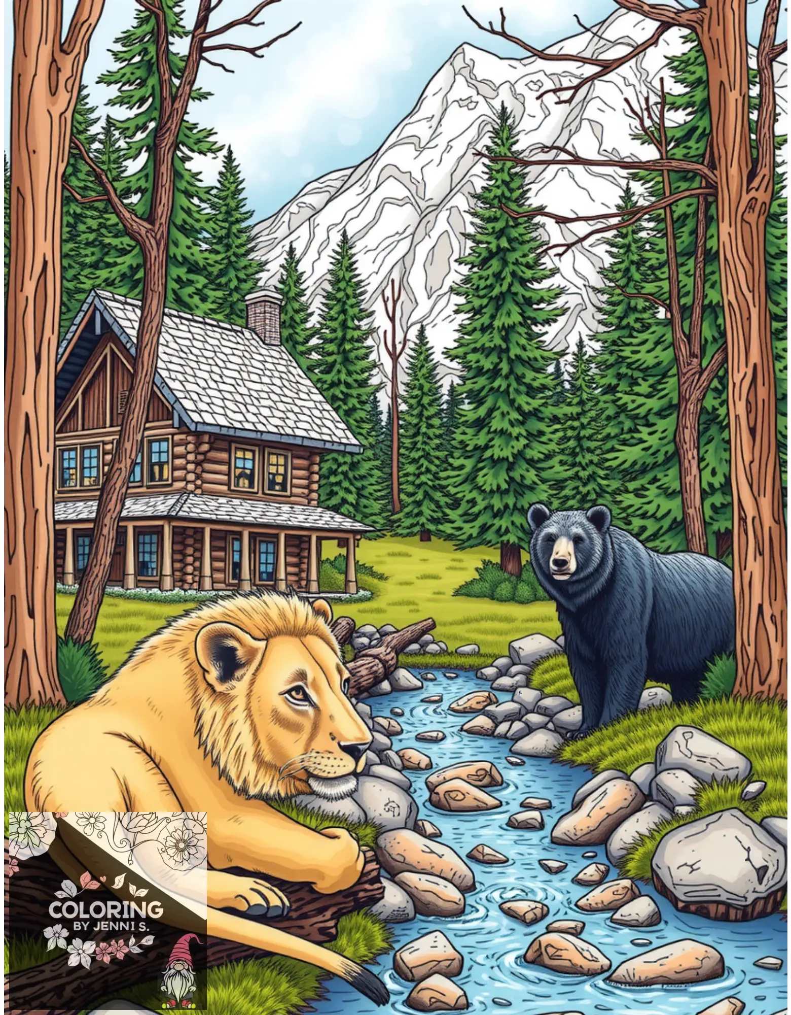 Custom Coloring Book -BUNDLE -Digital Copies -2 Books with 20 Pictures each - Coloring by Jenni S.