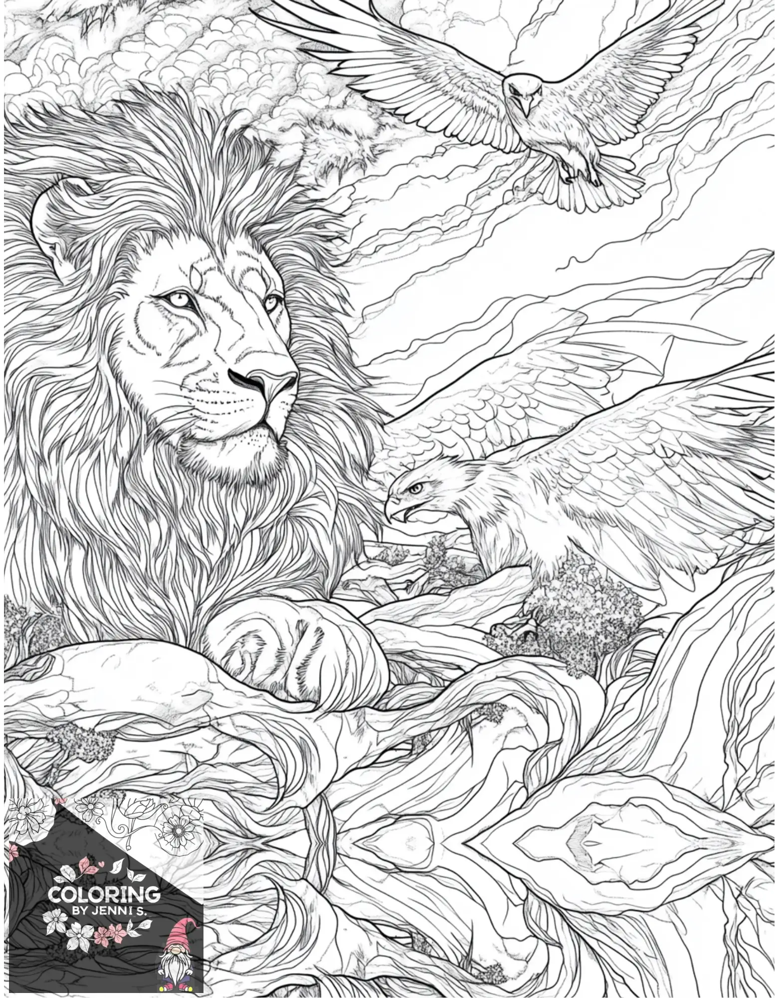 Custom Coloring Book -Digital Copy -20 Pictures - Coloring by Jenni S.