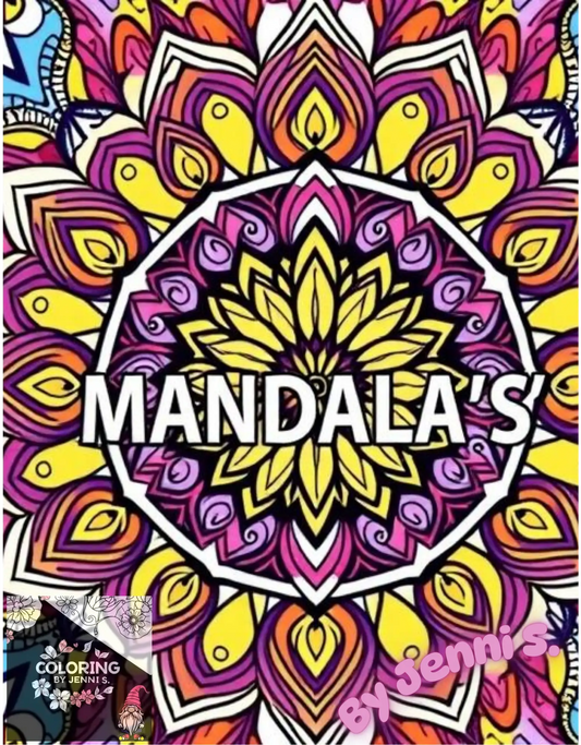 Mandala's, a coloring book, by: Jenni S. - Coloring by Jenni S.