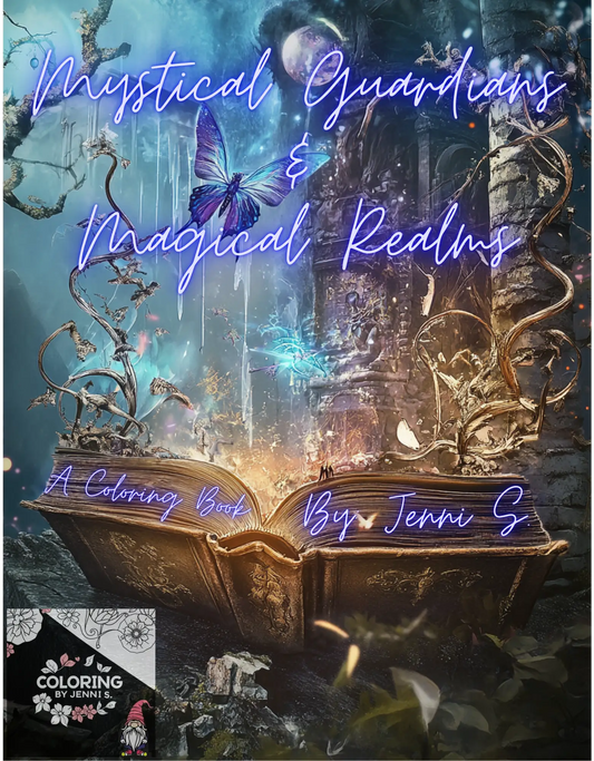 Mystical Guardians & Magical Realms, a coloring book, by: Jenni S. - Coloring by Jenni S.