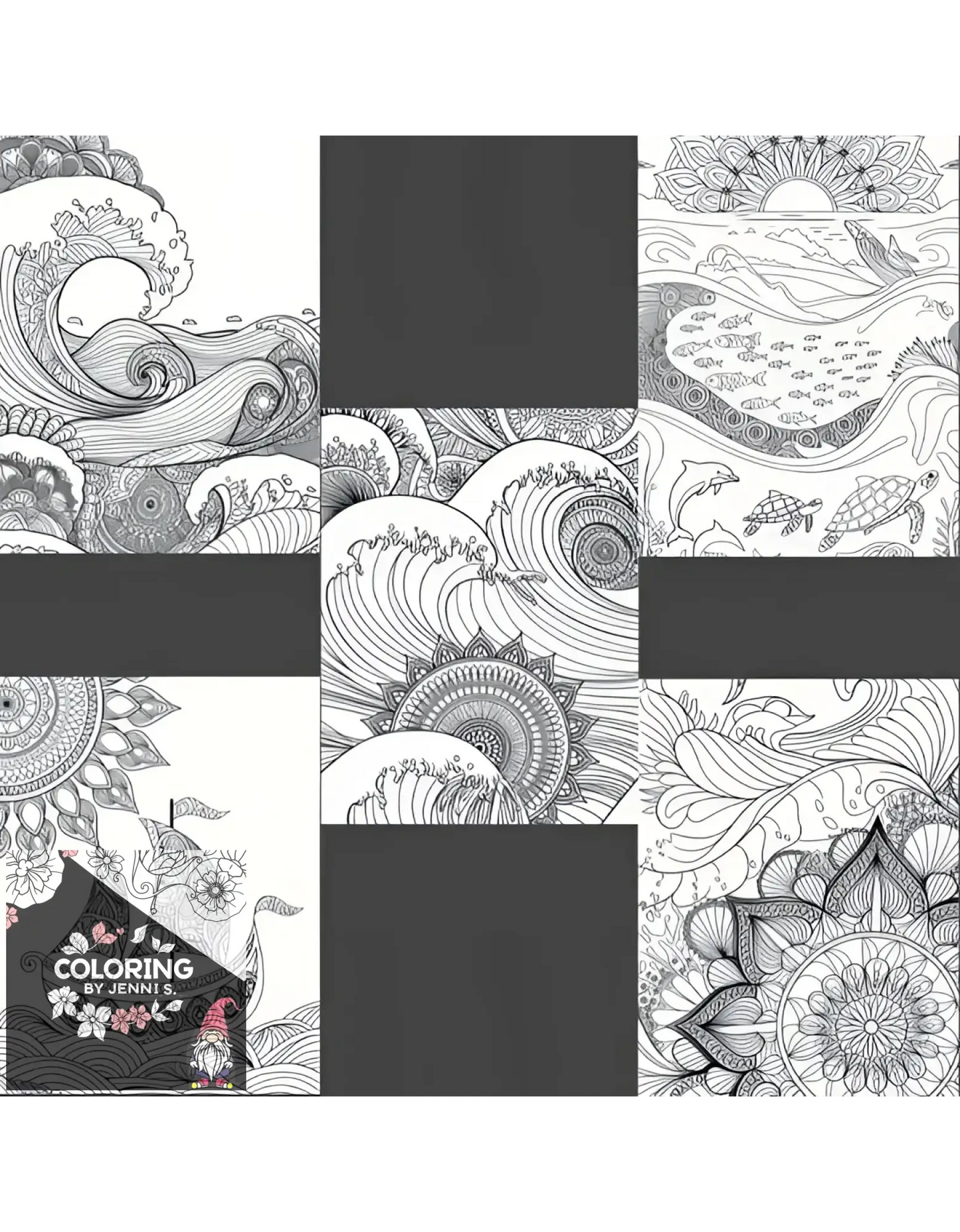 Ocean Mandala's - Coloring by Jenni S.